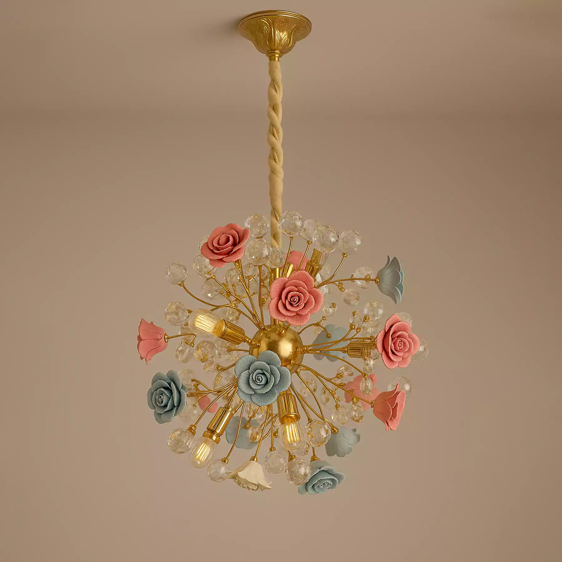 French Rose Chandelier